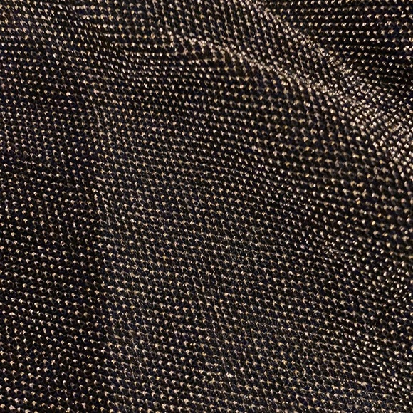 2.75yds of dark metallic gold poly stretch fabric - Picture 4 of 4